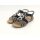 Remonte Damen Sling Sandalette grau-schwarz  mit Metallzierkreisen