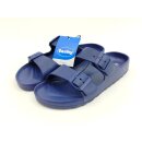 fashy Herren Badepantolette Schnalle dunkelblau