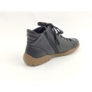 Remonte Damen Knöchelschnürschuh schwarz, seitlicher Reißverschluss, herausnehmbare Innensohle