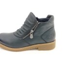 Rieker Damen Stiefelette mit 2 seitlichen Reißverschlüssen dunkelgrün