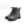 Remonte Damen Schnürstiefelette mit seitlichem Reißverschluss dunkelbraun
