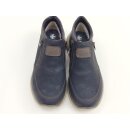 Rieker TEX Herren Knöchelschuh 2 Reißverschlüsse, schwarz mit brauner Ferse