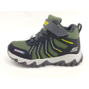 Skechers Jungen Knöchelschuh TEX grün/schwarz, Klettverschluss und Strechsenkel