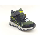 Skechers Jungen Knöchelschuh TEX grün/schwarz, Klettverschluss und Strechsenkel