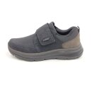 Rieker Herren Klett-Halbschuh schwarz mit braun abgesetzter Ferse