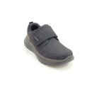 Rieker Herren Klett-Halbschuh schwarz mit braun abgesetzter Ferse