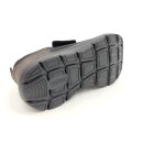 Rieker Herren Klett-Halbschuh schwarz mit braun abgesetzter Ferse