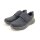 Rieker Herren Klett-Halbschuh schwarz mit braun abgesetzter Ferse