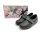 scandi Damen Klett Halbschuh schwarz mit Muster, leichtes Warmfutter
