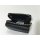 Otario Metallreißverschluss-Minibörse, Leder, schwarz
