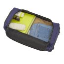 große Travelite Basics Trolley-Reisetasche L 70cm, mit Dehnfalte, blau/orange