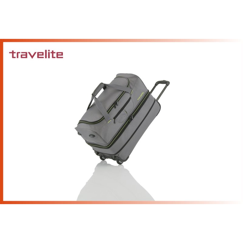 große Travelite Basics L Trolley-Reisetasche 69,95 Dehnfalte, mit € gra, 70cm