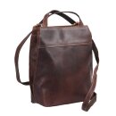 Wortmann hübsche Kombi-Ledertasche,  Rucksack braun