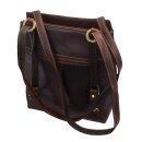 Wortmann hübsche Kombi-Ledertasche,  Rucksack braun