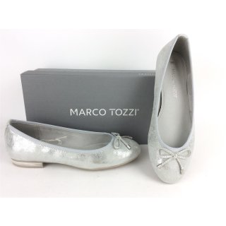 Marco Tozzi  Ballerina grau-metallic