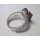 Edelschmiede925 Silber Ring mit Amethyst Blüte und Zirkonia Grün