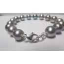 Edelschmiede925 Süßwasser Perlen Armband, geknotet, 925/- Schließe
