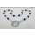 Perlenkette aus Amethyst- und weißen Quarzkugeln