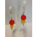 Edelschmiede925 Acrylperlen Ohrring mit Farbverlauf in 925/- Silbe