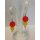 Edelschmiede925 Acrylperlen Ohrring mit Farbverlauf in 925/- Silbe