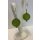 Edelschmiede925 grüne Acrylperle als Ohrhänger in 925 gefertigt
