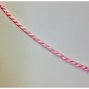 Edelschmiede925 Seidenkordel in rosa, 925/- Verschluß, 45 cm