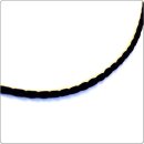 Seidenkordel schwarz 925/- Verschluß 45 cm Halskette