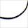 Edelschmiede925 Seidenkordel in schwarz, 925/- Verschluß, 45 cm