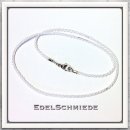 Edelschmiede925 Seidenkordel in weiß,  925/-...