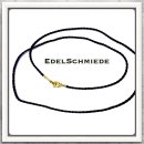 Edelschmiede925 Seidenkordel in schwarz 925/-...