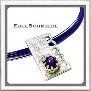 Edelschmiede925 Silberanhänger mit Chaorit, Handarbeit, 925/-