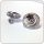 Edelschmiede925 Silberohrstecker mit einem lila Stern, 925/- rhod