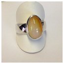 Silberring mit Edelopal, oval, Cabochon, 925/- #55