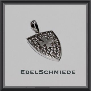 Edelschmiede925 Ritterschild als Kettenanhänger, 925/-...
