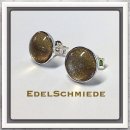 Edelschmiede925 Ohrstecker 925/-  Glascabochon 10 mm...