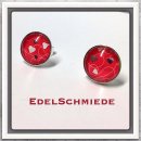 Edelschmiede925 Ohrstecker 925/-  Glascabochon 10 mm Herz...