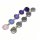 Ohrstecker Farbverlauf 925/- Sterling Silber Glascabochons lila