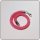 Edelschmiede925 Häkelarmband rosa mit 925/- Verschluß