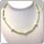 Edelschmiede925 Peridot und Perle als Halskette mit 925 Verschluß