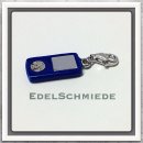 Edelschmiede925 Charm Anhänger I - Pod 925 Silber in blau