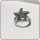 Edelschmiede925 Damenring 925 Silber als Seestern mit Zirkonia Ringgröße 60
