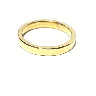 Silberring 925 vergoldet und poliert #56 - schlicht - Bandring Vorsteckring