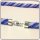 Edelschmiede925 Häkelkette mit 925 Verschluß weiß matt mit blau
