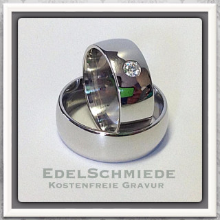 Edelschmiede925 Trauringe 925 Silber schlicht und breit...
