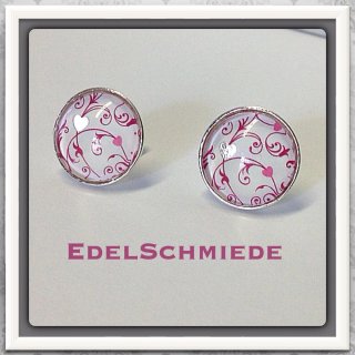 Edelschmiede925 Ohrstecker 925 Silber mit Glascabochon...