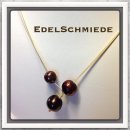 Edelschmiede925 Perlenschmuck modern auf Stahlseil...