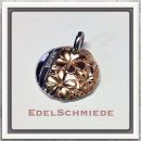 Edelschmiede925 Kettenanhänger 925 Silber bicolor...