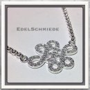 Edelschmiede925 Unendlichkeits Knoten 925 Silber Kette 42 cm