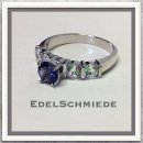 Edelschmiede925 Silberring 925 mit Iolith und...