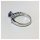 Edelschmiede925 Silberring 925 mit Iolith und Weißtopas Ringgröße  60